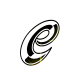 GIF animado (34168) Letra e glitter negra