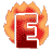GIF animado (44296) Letra e roja fuego