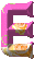 GIF animado (44993) Letra e rosa