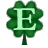 GIF animado (37273) Letra e trebol