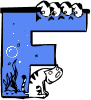 GIF animado (31507) Letra f acuario peces