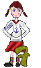 GIF animado (42796) Letra f adolescente