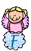 GIF animado (39025) Letra f angelito nube