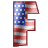GIF animado (42412) Letra f bandera norteamericana