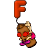 GIF animado (43144) Letra f boxeador