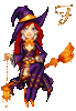 GIF animado (37917) Letra f bruja