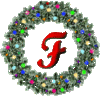 GIF animado (41069) Letra f corona navidad