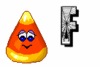GIF animado (38153) Letra f dulces halloween