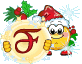 GIF animado (41123) Letra f emoticono navidad