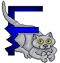 GIF animado (30047) Letra f gato