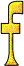 GIF animado (32671) Letra f glitter amarilla