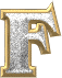 GIF animado (33468) Letra f glitter diamantes