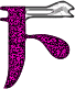 GIF animado (33781) Letra f glitter japonesa