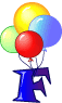 GIF animado (36587) Letra f globos