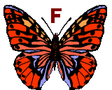 GIF animado (30484) Letra f mariposa