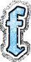 GIF animado (37838) Letra f medieval