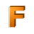 GIF animado (35358) Letra f naranja