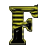GIF animado (42094) Letra f negra amarilla
