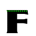 GIF animado (42134) Letra f negra puntitos