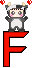 GIF animado (31134) Letra f osito panda