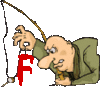 GIF animado (35695) Letra f pesca