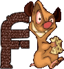 GIF animado (31860) Letra f raton