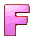 GIF animado (44501) Letra f rosa