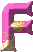 GIF animado (44994) Letra f rosa