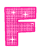 GIF animado (32725) Letra f rosa glitter