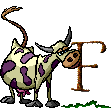 GIF animado (32238) Letra f vaca