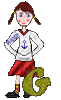 GIF animado (42797) Letra g adolescente