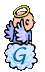 GIF animado (39026) Letra g angelito nube