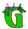 GIF animado (40628) Letra g arbol navidad
