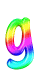 GIF animado (40202) Letra g arco iris
