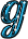 GIF animado (32932) Letra g brillante azul