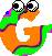 GIF animado (39065) Letra g colores ojos