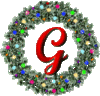 GIF animado (41070) Letra g corona navidad