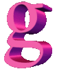 GIF animado (45059) Letra g d rosa