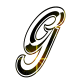 GIF animado (34172) Letra g glitter negra