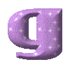 GIF animado (33207) Letra g glitter rosa