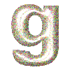 GIF animado (34517) Letra g glitter transparente