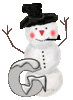 GIF animado (41213) Letra g hombre nieve