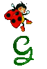 GIF animado (30653) Letra g mariquita