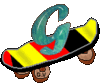 GIF animado (39689) Letra g monopatin
