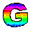 GIF animado (40150) Letra g multicolor