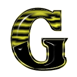 GIF animado (42095) Letra g negra amarilla