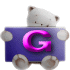 GIF animado (31046) Letra g osezno gris