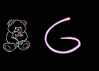 GIF animado (31226) Letra g oso