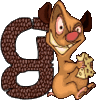 GIF animado (31861) Letra g raton
