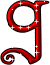 GIF animado (44134) Letra g roja decoracion